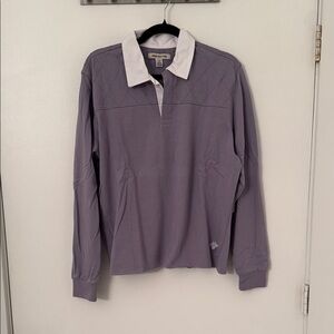 Urban Outfitters Purple Long Sleeve Polo